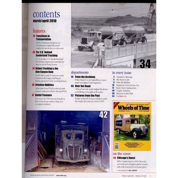 WHEELS OF TIME MAR/APR 2010 Sunderland Trucking, Belyea & the Glen Canyon Dam - Picture 2 of 3